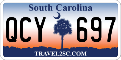 SC license plate QCY697