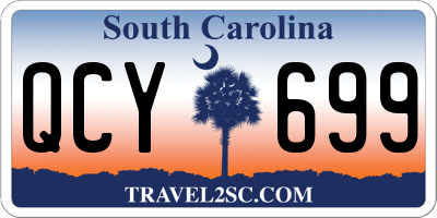 SC license plate QCY699