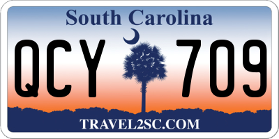 SC license plate QCY709