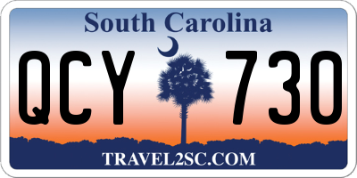 SC license plate QCY730