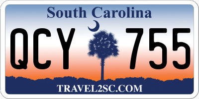 SC license plate QCY755