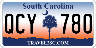 SC license plate QCY780