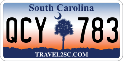 SC license plate QCY783
