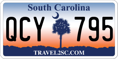 SC license plate QCY795