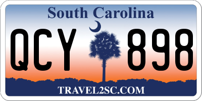 SC license plate QCY898