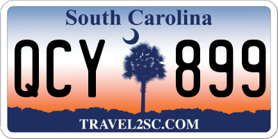 SC license plate QCY899