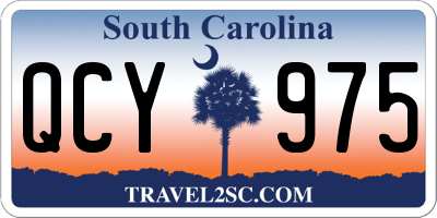 SC license plate QCY975