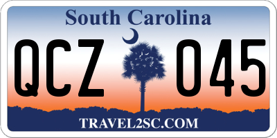 SC license plate QCZ045