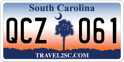 SC license plate QCZ061