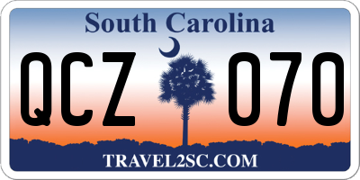 SC license plate QCZ070