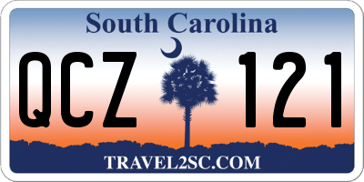 SC license plate QCZ121