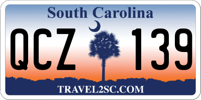 SC license plate QCZ139