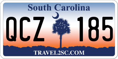 SC license plate QCZ185