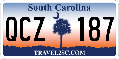 SC license plate QCZ187
