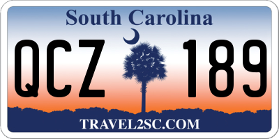 SC license plate QCZ189
