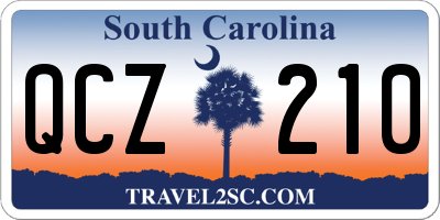 SC license plate QCZ210