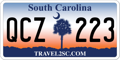 SC license plate QCZ223
