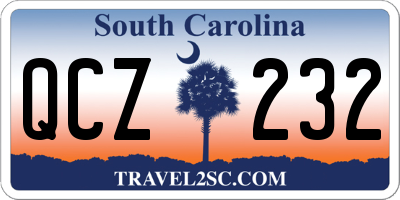 SC license plate QCZ232