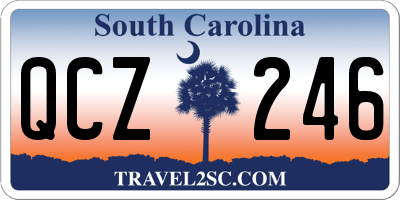 SC license plate QCZ246