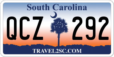 SC license plate QCZ292