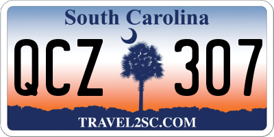 SC license plate QCZ307
