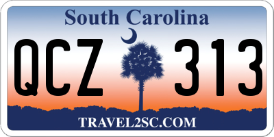 SC license plate QCZ313