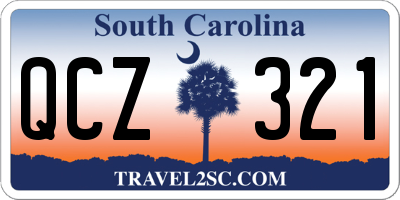 SC license plate QCZ321