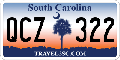 SC license plate QCZ322