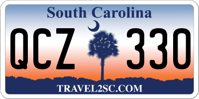 SC license plate QCZ330