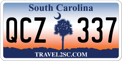 SC license plate QCZ337