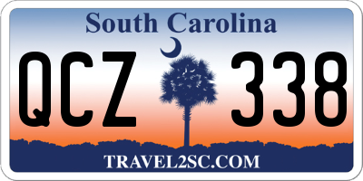SC license plate QCZ338