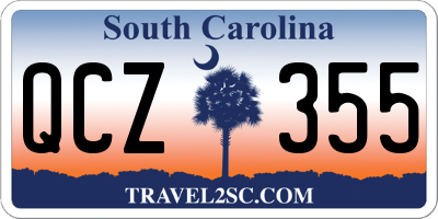 SC license plate QCZ355