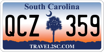 SC license plate QCZ359