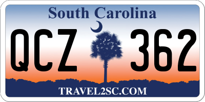 SC license plate QCZ362