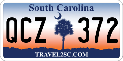 SC license plate QCZ372