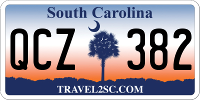 SC license plate QCZ382