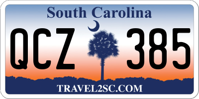 SC license plate QCZ385
