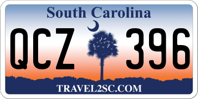 SC license plate QCZ396