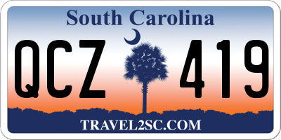 SC license plate QCZ419