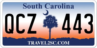 SC license plate QCZ443