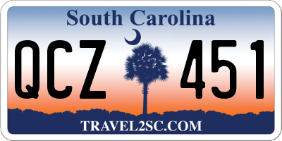 SC license plate QCZ451