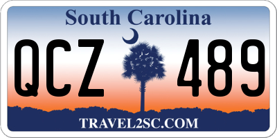 SC license plate QCZ489