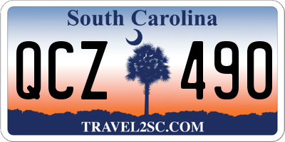 SC license plate QCZ490