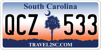 SC license plate QCZ533