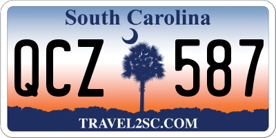 SC license plate QCZ587