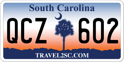 SC license plate QCZ602