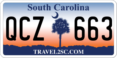 SC license plate QCZ663