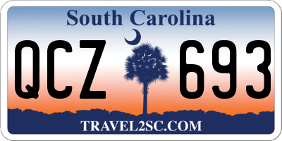 SC license plate QCZ693