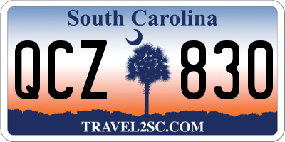 SC license plate QCZ830