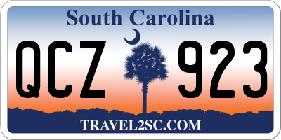 SC license plate QCZ923